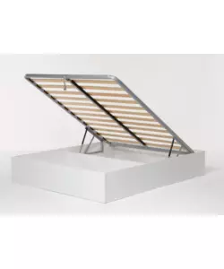 LETTO MATRIMONIALE CONTENITORE "BED BOX" BIANCO 160X190 CM